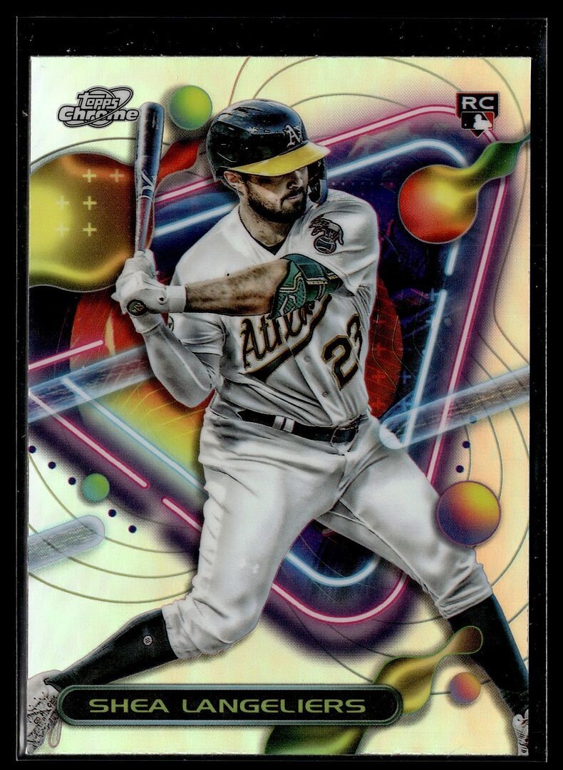 2023 TOPPS COSMIC CHROME REFRACTOR 51 Shea Langeliers - Oakland Athletics RC