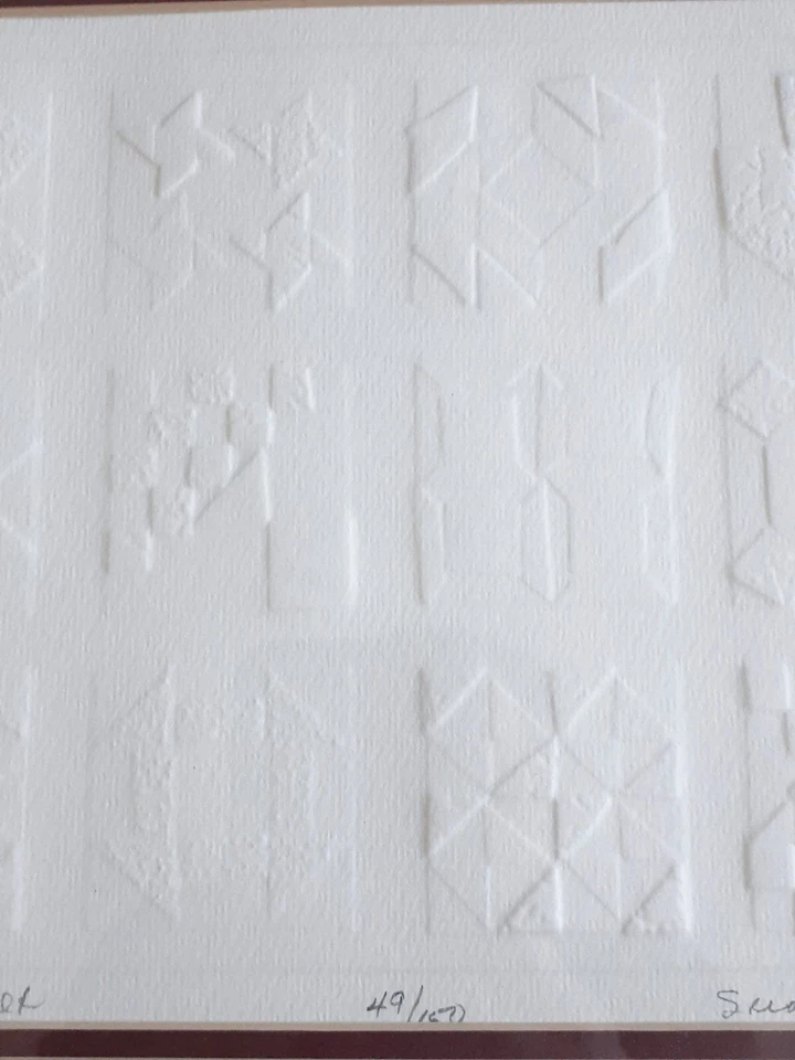 Impresión en relieve de Susan Morrison "Bride's Quilt", 11,5 por 13 pulgadas Foto 4 de 4