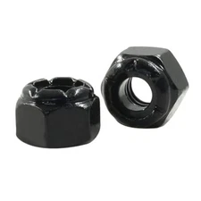 100Pcs 1/4-20 Nylon Insert Hex Lock Nuts 304 Stainless Steel A2-70 Hex Lock N...