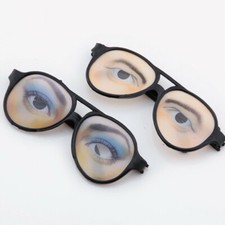 Fake Novelty Funny Glasses Gag Prank Eye Ball Joke Halloween Party