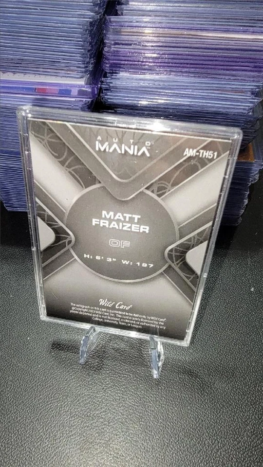 2023 Wild Card Auto Mania Matt Fraizer Autograph /50 #AM-SQ51 Pirates Prospect - Image 2 of 2