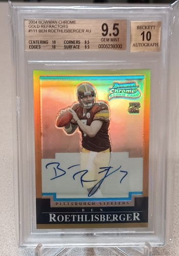Ben Roethlisberger [Autograph] #111 2004 Bowman Chrome card