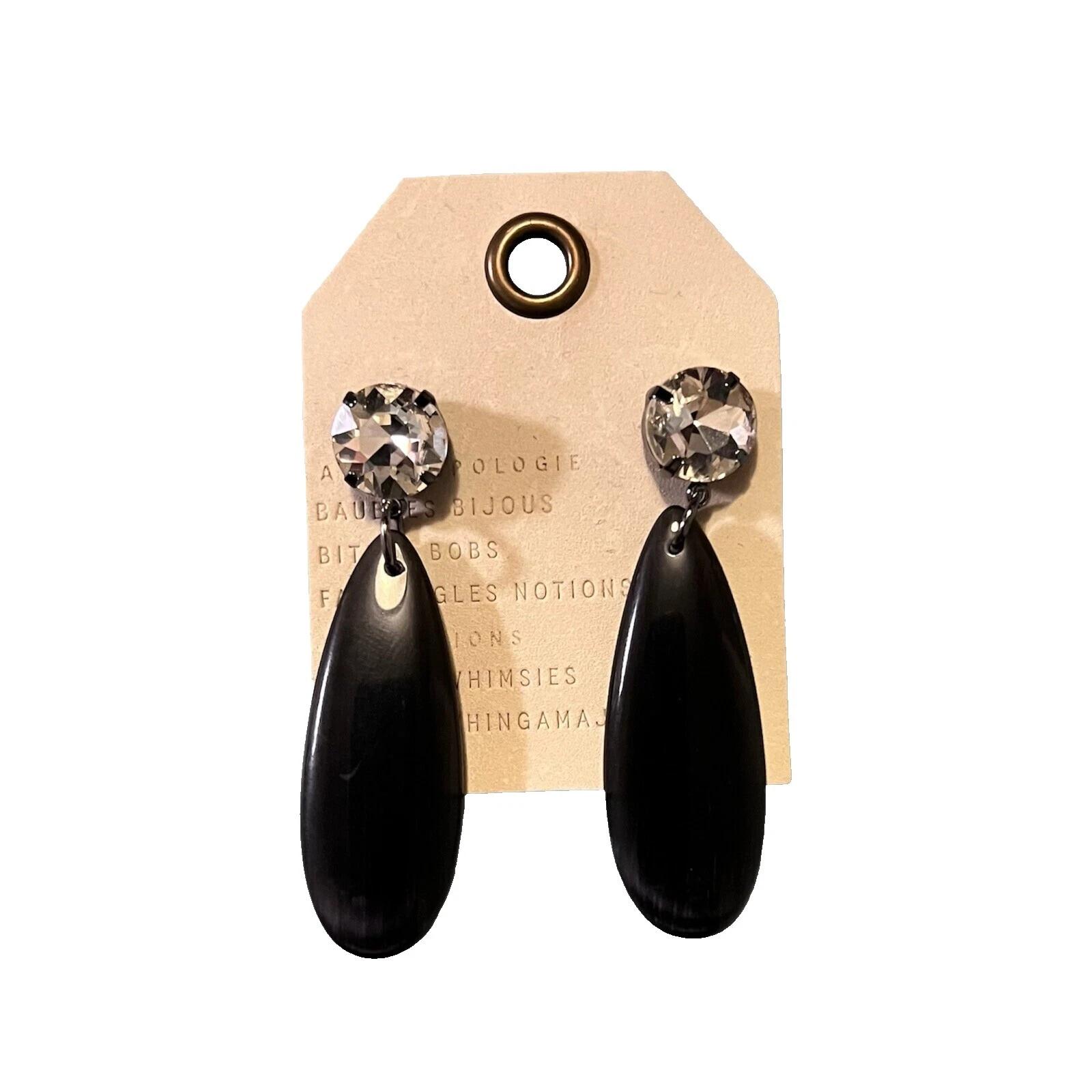 Pendientes de Moda de resina de cristal Anthropologie