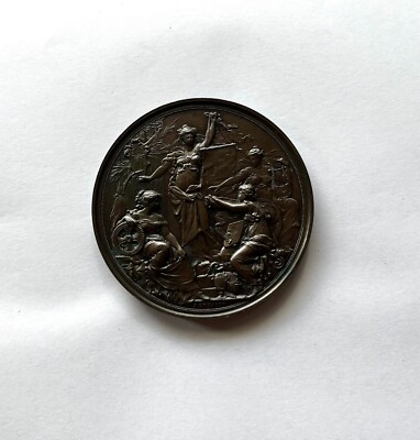 Bronzemedaille 50 Jahre Böhmische Sparkasse 1875, 65 mm vorzüglich selten