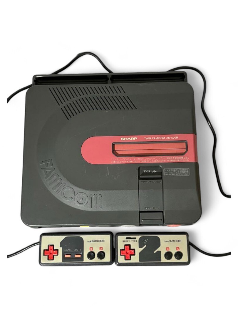 SHARP Twin Famicom AN-500B Console Black Japanese ver NTSC-J