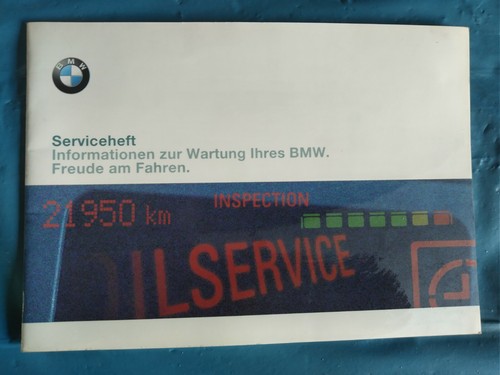 BMW Deutsches Serviceheft 4 Modelle