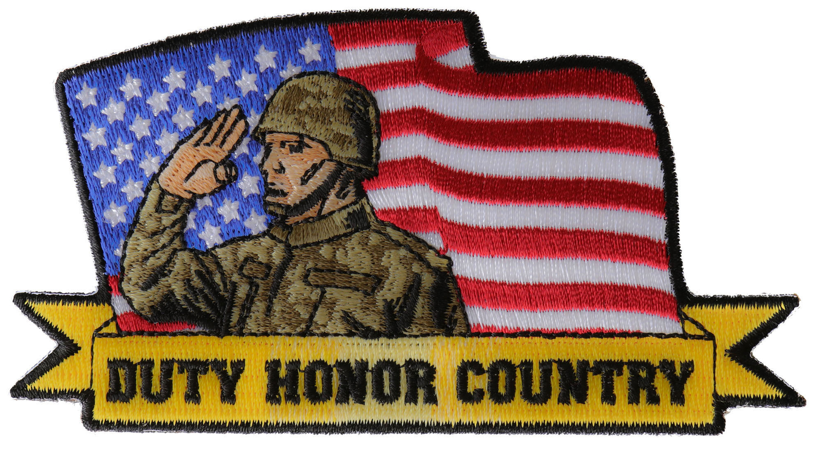 Duty Honor Country Patch - 4.5x2.4 inch - P6093