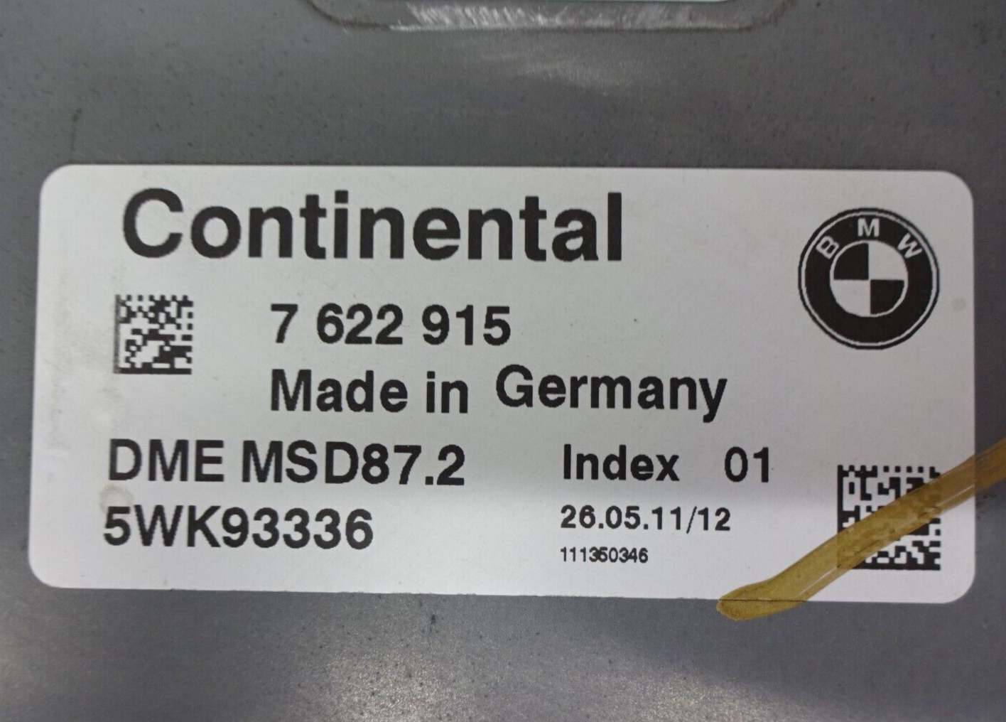 BMW CONTINENTAL Engine Control Module 7622915 Se0369 for sale 