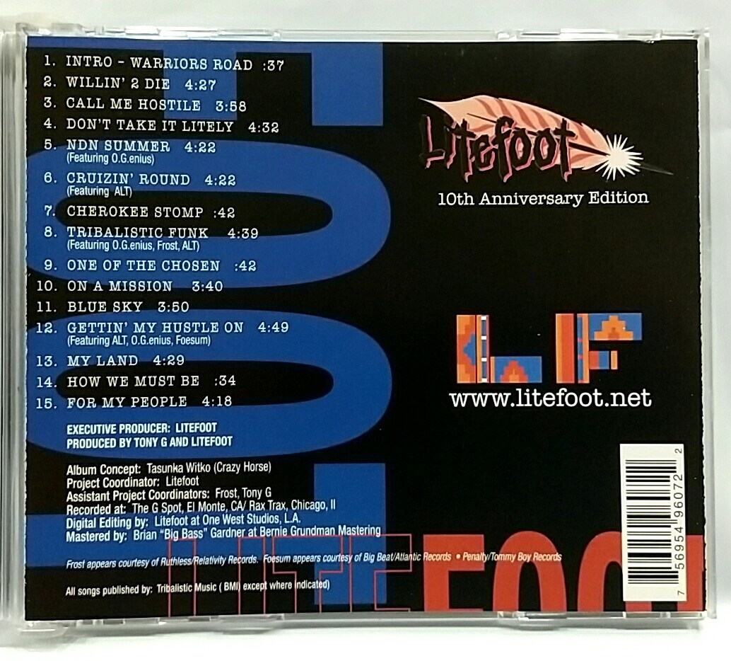 CD) Litefoot ‎– Good Day To Die, US Press, RVR9607, Special 
