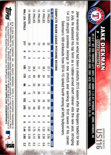 2016 Topps Update Baseball - Pick Choose Your Cards #1-150 - Picture 225 of 291