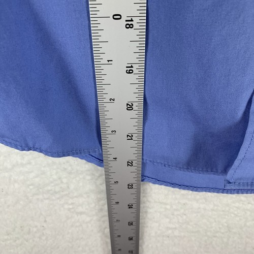 Chaps Shirt Boys Size 12 Blue Collared Long Sleeve Front Pocket Button-Up 6511 - Picture 4 of 7