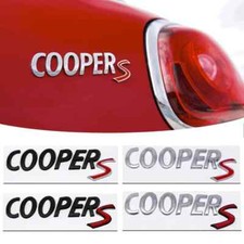 Metal COOPER S D SD Badge Car Trunk Sticker Emblem for Mini Cooper R F Series