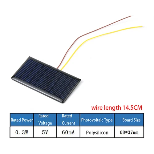 1V 2V 3V 5V 5.5V 6V 7.5V 10V Solarmodul Solarpanel Solarzelle Photovoltaikmodul - Bild 5 von 30