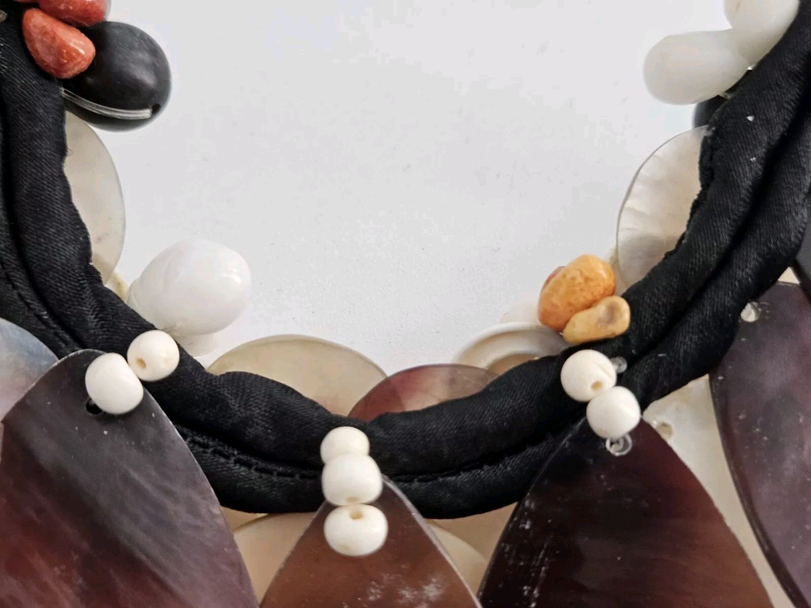 Vintage Boho Couture Statement Seashell Necklace … - image 12