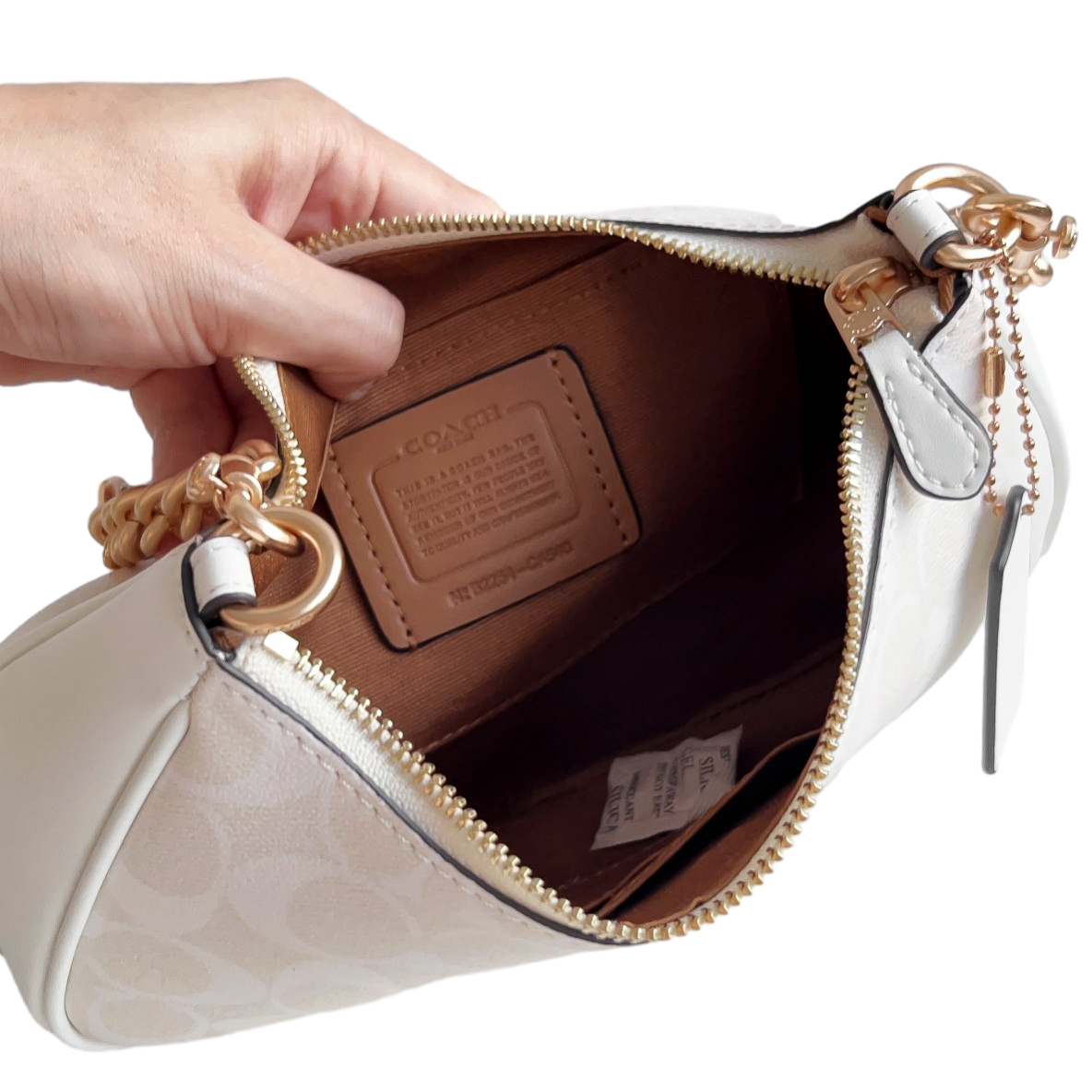 CM546;CP149;CA548;CR981;4 点 COACH CA548 White Women's Teri Shoulder Bag In Signature