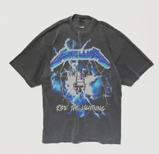 METALLICA RIDE THE LIGHTNING A SHAKA HEAVYWEIGHT GARMET DYED T SHIRT