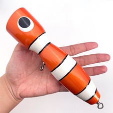 Topwater Wooden Popper 120g/19cm Surface Popping Lure Deep Sea Boat Fishing Bait