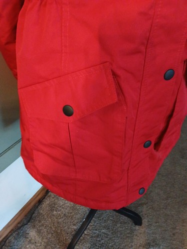 Yok! Size Large Red Jacket Full Zip Hood Hooded Puffer Winter Very Warm New - Picture 10 of 13