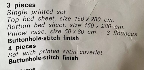 NEW Vintage Carlucci Designer Italy 4 Piece Twin Sheet Scalloped Coverlet Set - Picture 12 of 12
