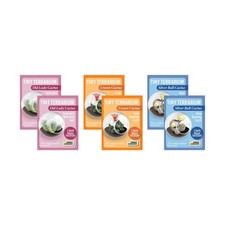 New - Unique Gardener Tiny Terrarium - 3 Variety Flowering Cacti Pack: 2 of Each