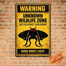 Caution Bigfoot Sasquatch Breeding Area Avoid Eye Contact Sign 8x12