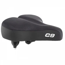 Cloud-9 Unisex Bicycle Comfort Seat Cruiser-ciser Springs, Gel Padding Black