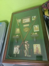 Decorative Vintage History of Golf Wall Display in Wooden Shadow Box Large 20x13
