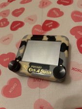 RARE Vintage COW CAMOUFLAGE Pocket Etch A Sketch Ohio Art Limited Edition