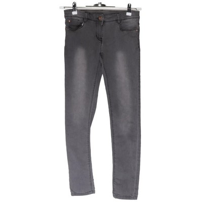 Yigga, Jeans, Größe: 152, Grau, Baumwolle/Elasthan/Polyester, Einfarbig #GGX