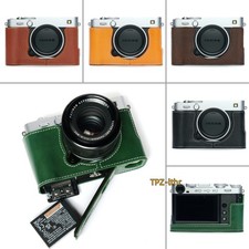 For Fujifilm XE5 X-E5 Handmade Genuine Real Leather Half Camera Case Bag Cover