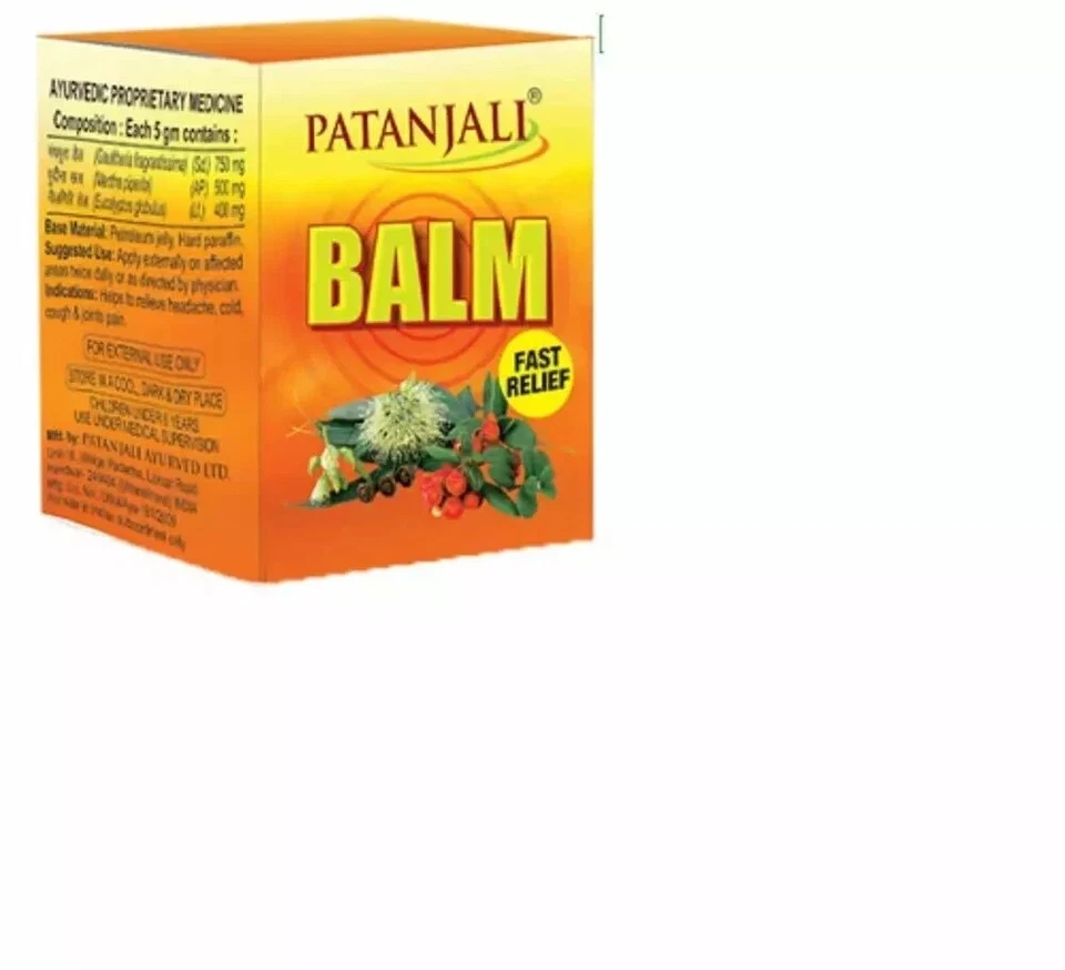 5 x Baume Patanjali pour un soulagement rapide de la douleur - 25 g (paquet d... - Photo 2/3