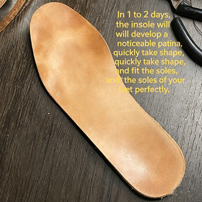 Thick Genuine Leather Insoles Shoe Inserts support Boot Repair Mens Comfort Pad
