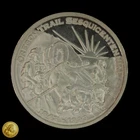 Oregon Trail Sesquicentennial 1oz .999 Fine Silver Round -E795