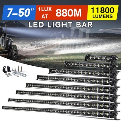 7 14 20 32 38'' LED Light Bar Spot Flood Work Driving Offroad Truck ATV UTE 12V