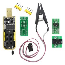 CH341A SOIC8 SOP8 Flash Chip EEPROM Programmer, IC BIOS Test Clip 24 25 Series