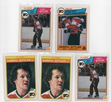 DARRYL SITTLER  FLYERS 1982-84 OPC O-PEE-CHEE VINTAGE 5X HOF LOT EX-NM