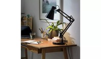 Habitat Swing Arm Desk Lamp - Matt Black