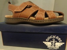 Dockers Searose Men's Fisherman Sandals NEW NIB 90-21377 Rust Med Brown