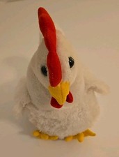 Hug Fun Plush White Chicken 12" Stuffed Animal Toy