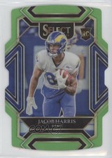 2021 Panini Select Club Level Neon Green Prizm Die-Cut 274/349 Jacob Harris 01sb