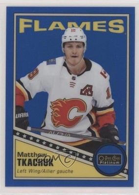 2019-20 O-Pee-Chee Platinum Retro Blue Rainbow 79/149 Matthew Tkachuk #R-42 08iz