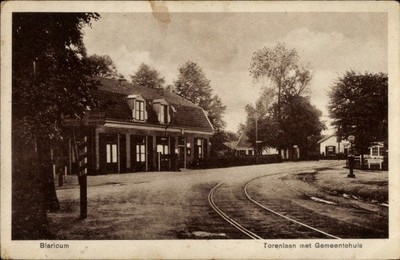 Ak Blaricum Nordholland Niederlande,  Torenlaan, Gemeindehaus,... - 4924608