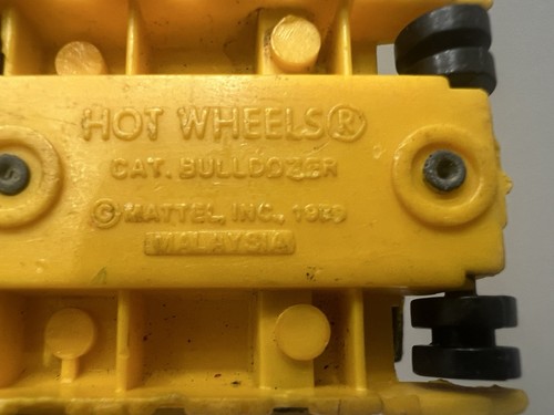 Hot Wheels Cat Bulldozer 1979 NO Tracks Vintage Malaysia Mattel - Picture 7 of 10