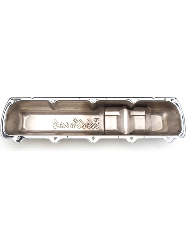 Edelbrock Valve Covers Signature Series Stock Height Steel Chrome Edelbro (4485) - Image 2 of 4