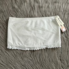 No Boundaries Seamless Wirefree Bandeau Women Size Large White Strapless Bra