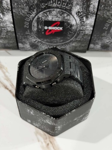 Casio GA-2100 G-Shock Watch – Sandblasted Black Frosted – Black Dial