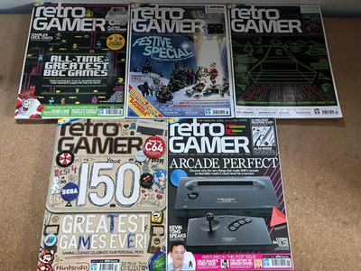 5 x RETRO GAMES MAGAZINES - FREE UK POSTAGE!!