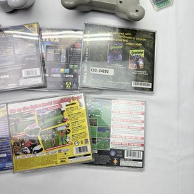 Sony PSone Slim Console Bundle Controllers Games Cords Memory Cards Works