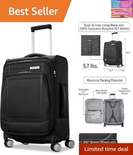 UpLIFT Lightweight Softside Carry-On Luggage with Spinner Wheels - Expandable...