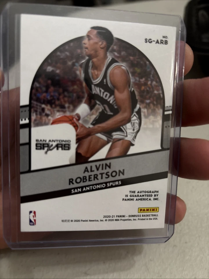 2020-21 Panini Donruss Signature Series Alvin Robertson #SG-ARB Auto - Image 2 of 2
